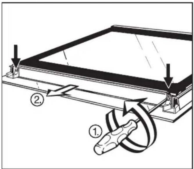 MIELE H 2165 E - Tür auseinanderbauen - 1