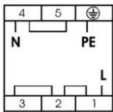 4 5 N PE L 3 2 1