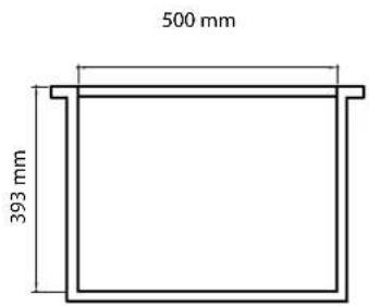 500 mm 393 mm