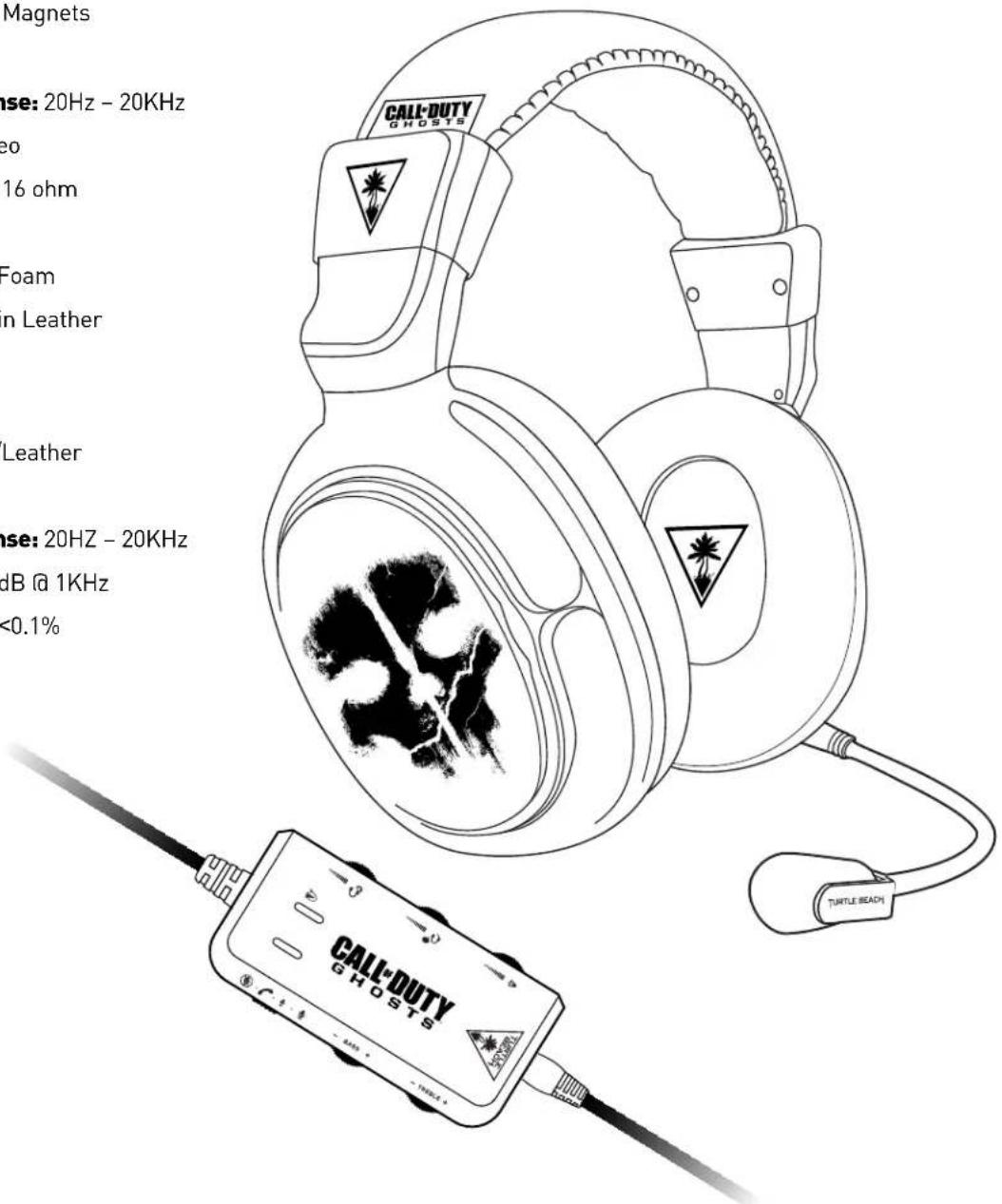 TURTLE BEACH Call of Duty Ghosts Spectre - Specifications - 1