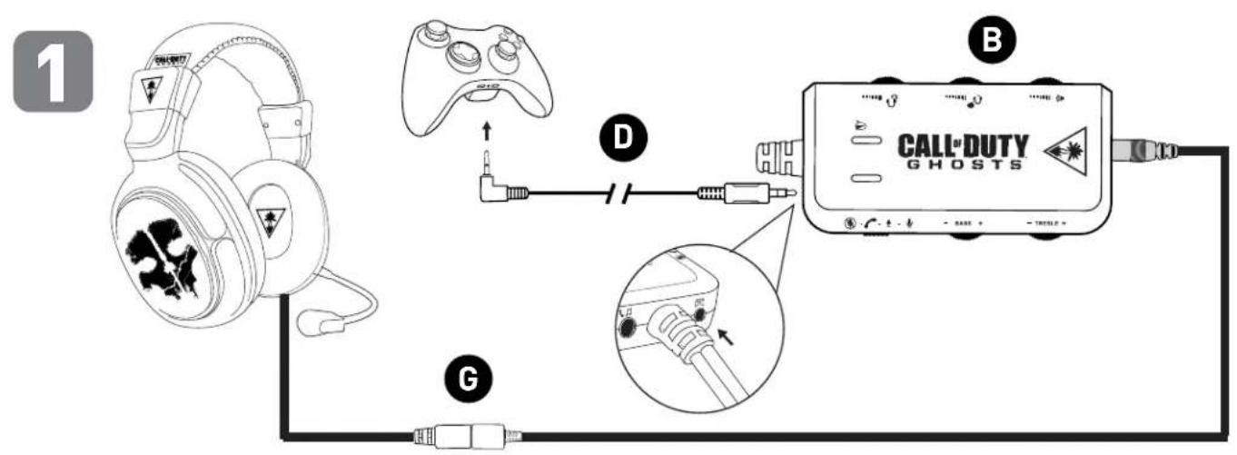 TURTLE BEACH Call of Duty Ghosts Spectre - Xbox 360 Setup - All Models - 1