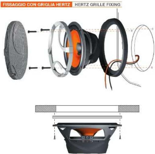 Hertz ECX 100 - ■ Fissaggio woofer e coassiali / Woofer and coaxial fixing - 5