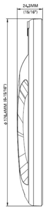 24,3MM (15/16") φ176.4MM (6-15/16")