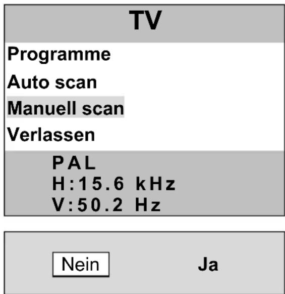 MEDION MD7223 - MANUELLE PROGRAMMSUCHE - 1
