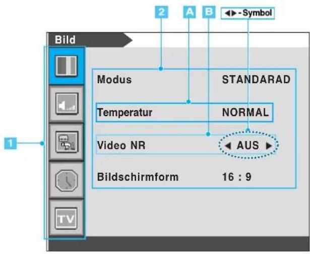MEDION MD42555 - BEISPIEL für das OSD-Menü - 1