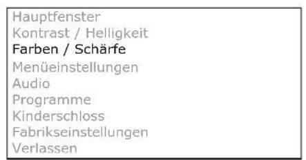 MEDION MD2617TL - FARBE / SCHÄRFE EINSTELLEN - 1