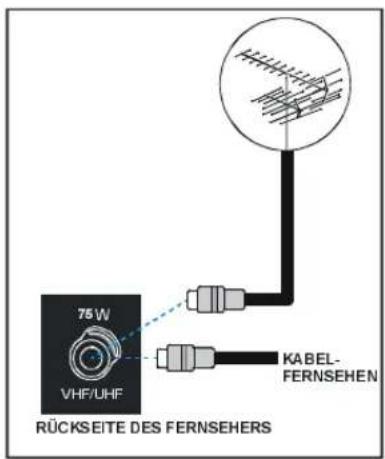 MEDION MD20099 - Anschlüsse an die Antenneneingangsbuchse - 1