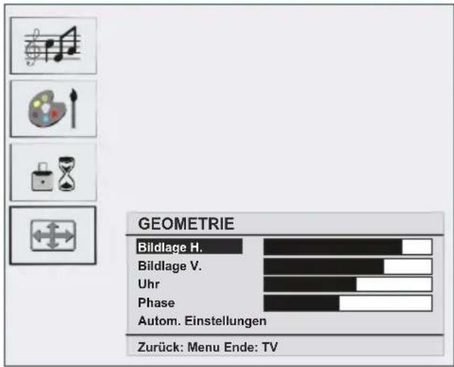 MEDION MD20031 - Menü Geometrie - 1