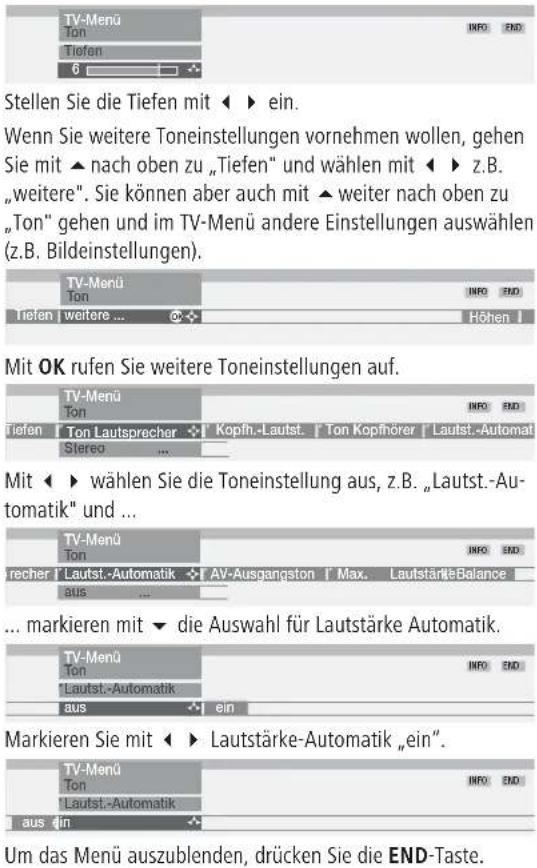 LOEWE Individual 26 - Beispiel zur Menübedienung - 9