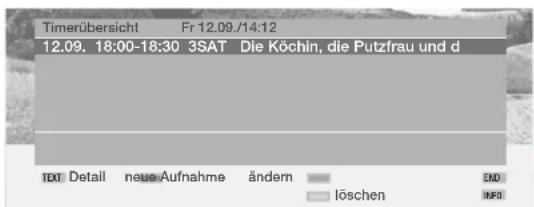 LOEWE Individual 26 - Timer-Übersicht aufrufen - 2