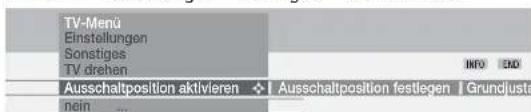LOEWE Individual 32 Selection - Position definieren für das TV-Gerät im ausgeschalteten Zustand - 1