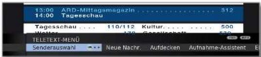 LOEWE Connect 32 3D - Teletext-Menü starten - 2