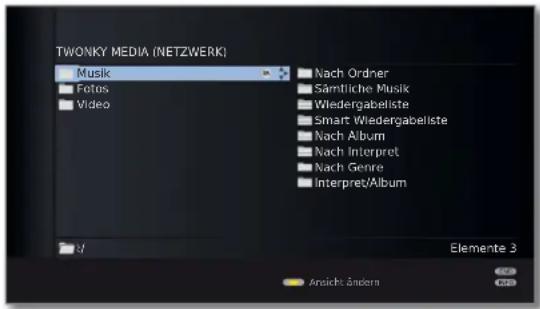 LOEWE Connect 32 3D - Wiedergabe von Dateien aus dem Heimnetzwerk - 1
