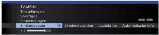 LOEWE Connect 32 3D - Einblendungen aufrufen - 3