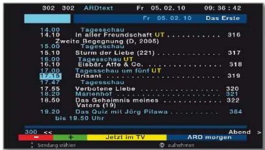 LOEWE Connect 32 3D - Timer-Aufnahme über Teletext programmieren - 5