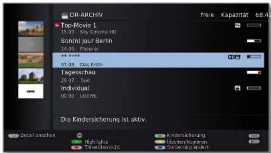 LOEWE Connect 32 3D - Gesperrten Film ansehen - 2