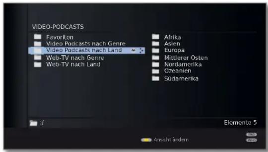 LOEWE Connect 32 3D - Video Podcasts nach Land - 1