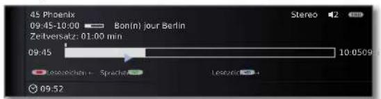 LOEWE Connect 32 3D - Statusanzeige bei zeitversetzter und Archiv-Aufnahme - 2