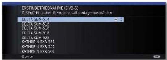 LOEWE Connect 32 3D - Einstellmöglichkeiten für die Satellitenanlage (DiSEqC-Einkabel-Gemeinschaftsanlage): - 1