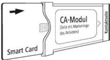 LOEWE Connect 32 3D - Smart Card in das CA-Modul einschieben - 1