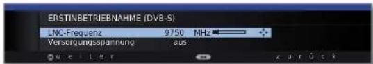 LOEWE Connect 32 3D - Einstellmöglichkeiten für die Satellitenanlage (andere Gemeinschaftsanlage): - 2