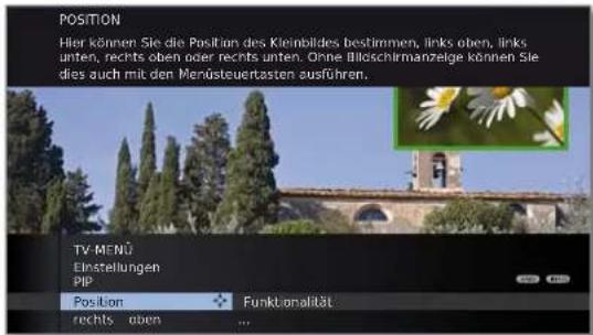 LOEWE Connect 32 3D - PIP-Menü aufrufen - 2
