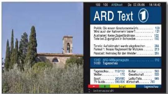 LOEWE Connect 32 3D - Teletext starten und beenden - 2