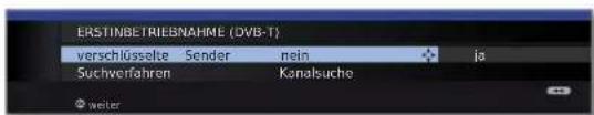 LOEWE Connect 32 3D - Einstellmöglichkeiten für den DVB-T-Empfang: - 1