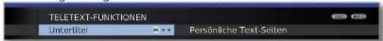 LOEWE Connect 32 3D - Untertitel DVB-Sender: - 1