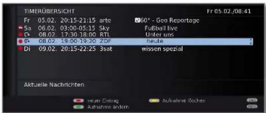 LOEWE Connect 32 3D - Timer-Aufnahme von Hand programmieren - 6