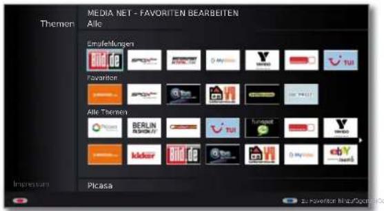 LOEWE Connect 32 3D - MediaNet-Favoritenbearbeiten - 7