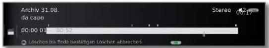 LOEWE Connect 32 3D - Teile der Aufnahme löschen - 6