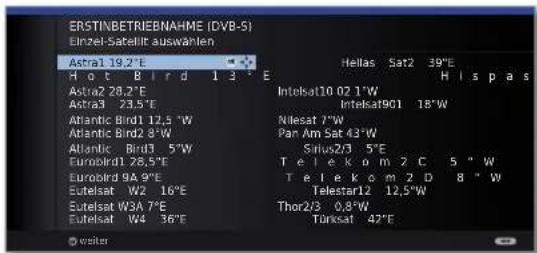 LOEWE Connect 32 3D - Einstellmöglichkeiten für die Satellitenanlage (andere Gemeinschaftsanlage): - 1