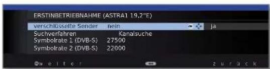 LOEWE Connect 32 3D - Einstellmöglichkeiten für den DVB-S-Empfang (Fortsetzung): - 3
