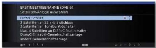 LOEWE Connect 32 3D - Einstellmöglichkeiten für den DVB-S-Empfang: - 1