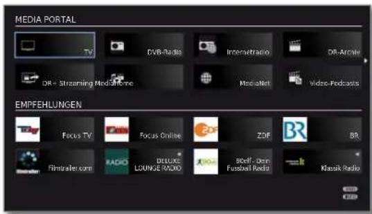 LOEWE Connect 32 3D - MediaPortal aufrufen - 1