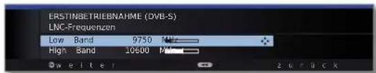 LOEWE Connect 32 3D - Einstellmöglichkeiten für die Satellitenanlage (DiSEqC-Einkabel-Gemeinschaftsanlage): - 5