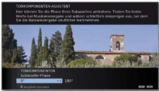 LOEWE Connect 32 3D - OK Weiter zur Einstellung Abstand zu linkem Frontlautsprecher. - 4