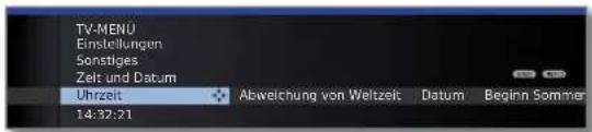 LOEWE Connect 32 3D - Zeit und Datum aufrufen - 3