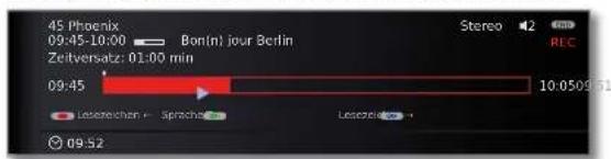 LOEWE Connect 32 3D - Statusanzeige bei zeitversetzter und Archiv-Aufnahme - 4