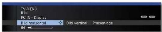 LOEWE Connect 32 3D - PC-Bild anpassen (nur bei bestimmten Signalen möglich) - 3