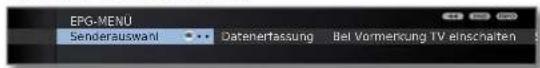 LOEWE Connect 32 3D - EPG-Menü starten - 2