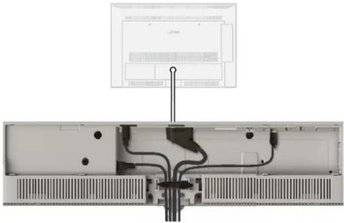 LOEWE Connect 32 3D - Bündeln der Kabel - 1