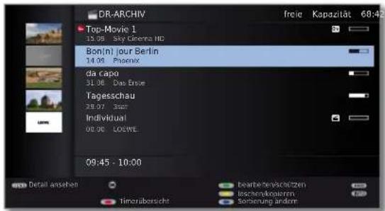 LOEWE Connect 32 3D - Archiv-Aufnahme – Timer-Aufnahme - 1
