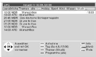 LOEWE Aventos 3972 ZP - EPG nutzen - 2