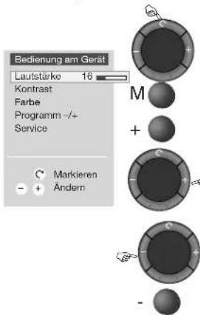 LOEWE Aventos 3970 ZW - Am Gerät bedienen - 4