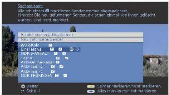 LOEWE ART 37SL - Sender suchen/aktualisieren – Behandlung von neuen und nicht mehr gefundenen Sendern - 2