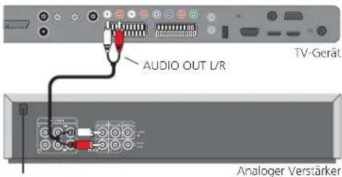 LOEWE ART 32 SL - Analoge Audio-Verstärker anschließen - 1