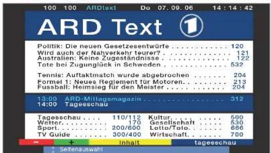 LOEWE ART 32 SL - Darstellungen der Teletext-Seiten - 4