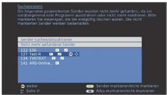 LOEWE ART 32 SL - Sender suchen/aktualisieren – Behandlung von neuen und nicht mehr gefundenen Sendern - 4
